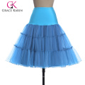 Grace Karin Sky BlueTutu Petticoat Underskirt Crinoline Skirt For Wedding Vintage Dress CL008922-14